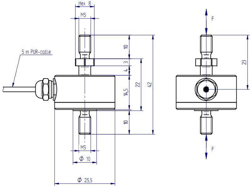 瑞士拉杆传感器尺寸图
